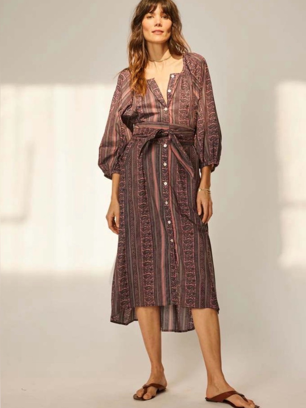 Natalie Martin Alex midi dress small READ DESCRIPTION